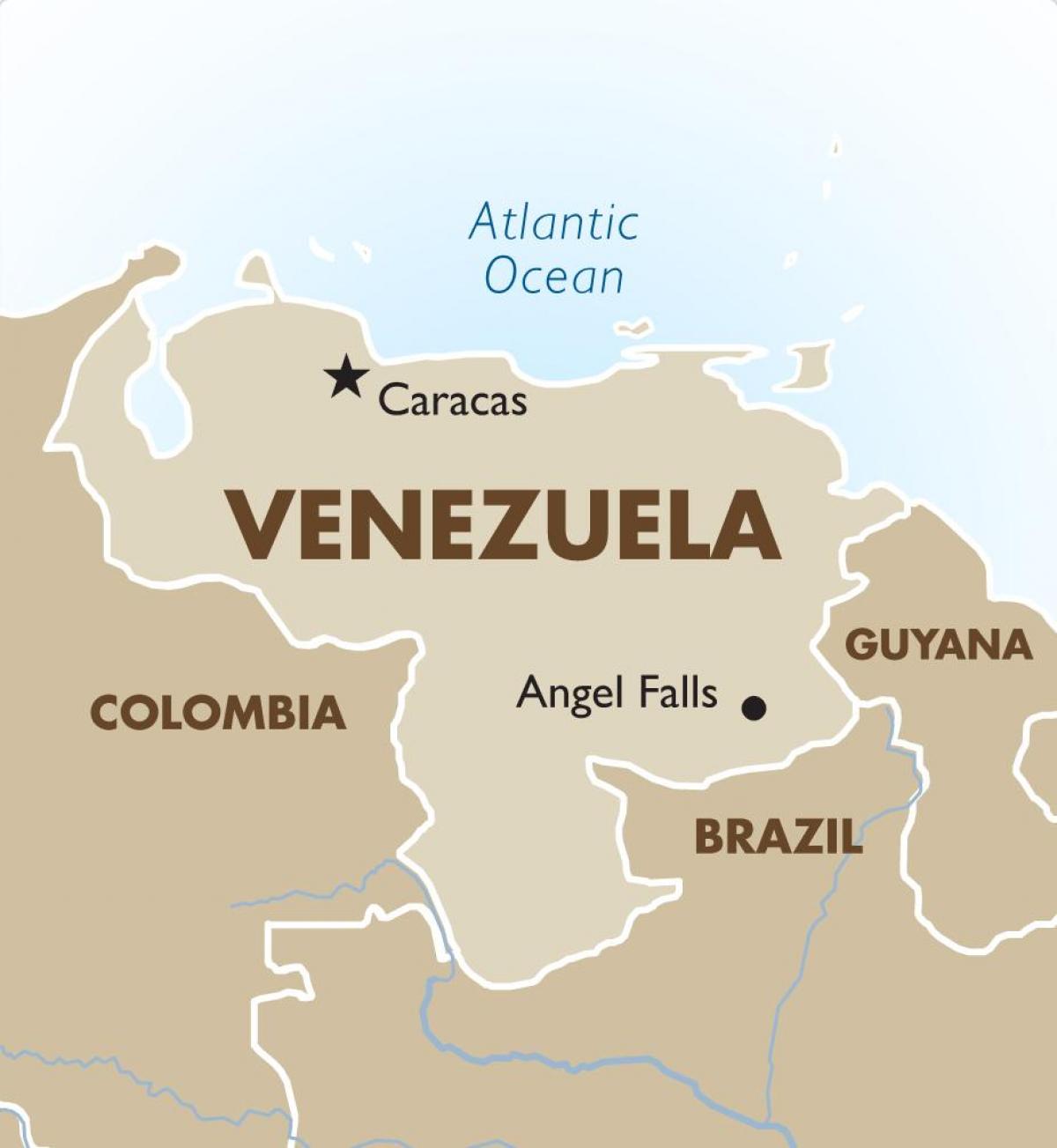 वेनेजुएला की राजधानी का नक्शा