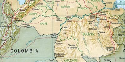 नक्शा वेनेजुएला की नदी