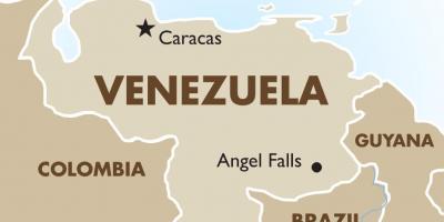 वेनेजुएला की राजधानी का नक्शा