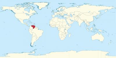 वेनेजुएला पर दुनिया के नक्शे