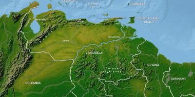 नक्शे के भूगोल वेनेजुएला